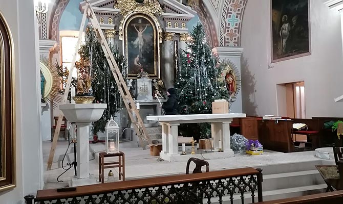 A templom díszítése